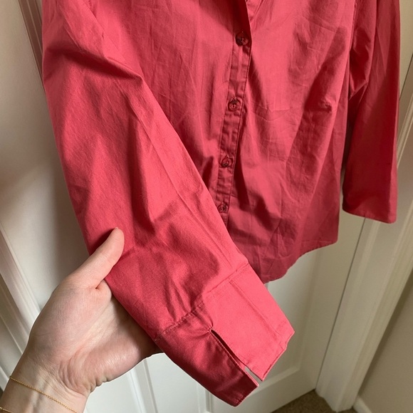 Columbia Button Down Salmon Blouse Women’s Large Outdoor Hiking - Picture 4 of 4